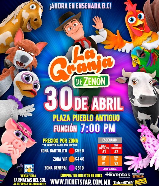 LA GRANJA DE ZENÓN (ENSENADA 7pm)