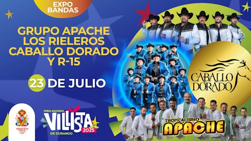 GRUPO APACHE / LOS RIELEROS / R-15 / CABALLO DORADO